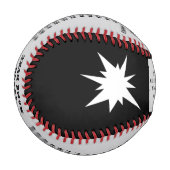 Schwarz und Grau, benutzerdefinierter Baseball für (Vorderseite Links)