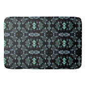 Schwarz und Grau Blau Badematte (Vorderseite)