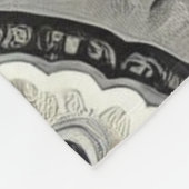 Schwarz und Grau Floral Paisley Elegance Fleecedecke (Ecke)