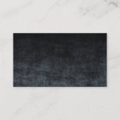 Schwarz und Grau Grunge Ombre Texture Visitenkarte (Vorderseite)