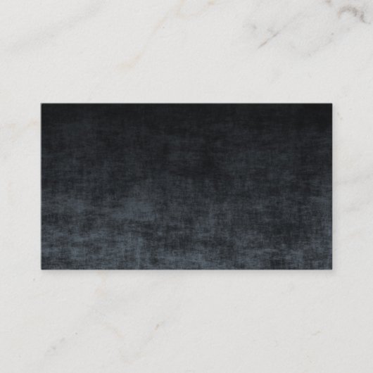 Schwarz und Grau Grunge Ombre Texture Visitenkarte (Vorderseite)