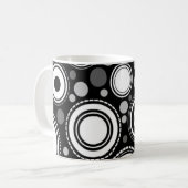 Schwarz und Grau Kaffeetasse (Vorderseite Links)