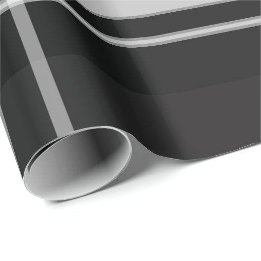 Schwarz und Grau Kariert Geschenkpapier (Rolleneckpunkt)