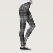 Schwarz und Grau Kariert Leggings (Rechts)