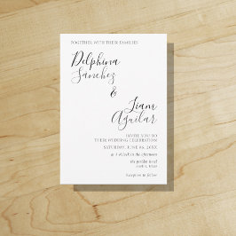 Schwarz und Grau Modernes Budget Einladung zur Hoc