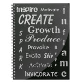 Schwarz und Grau Notizblock (Vorderseite)