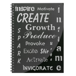 Schwarz und Grau Notizblock