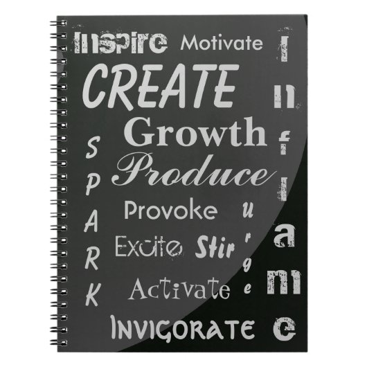 Schwarz und Grau Notizblock (Vorderseite)