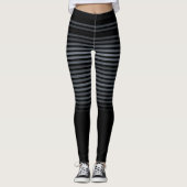 Schwarz und Grau oder benutzerdefinierte Farbe ges Leggings (Vorderseite)