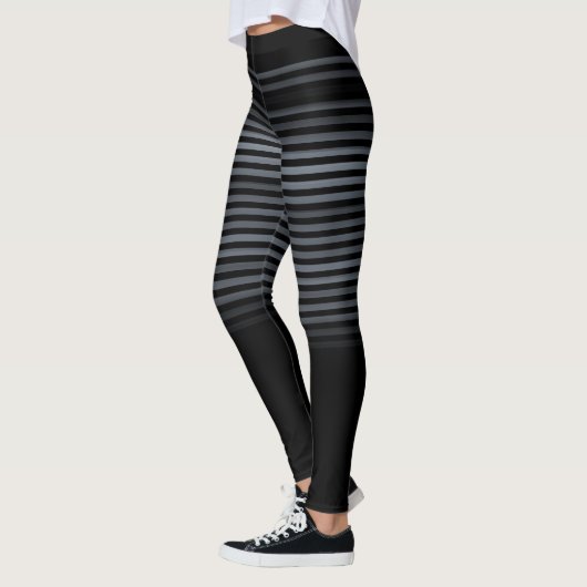 Schwarz und Grau oder benutzerdefinierte Farbe ges Leggings (Links)
