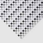 Schwarz und Grau quadriert Seidenpapier (Ausschnitt)
