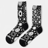 Schwarz und Grau Socken (Linkes Detail)