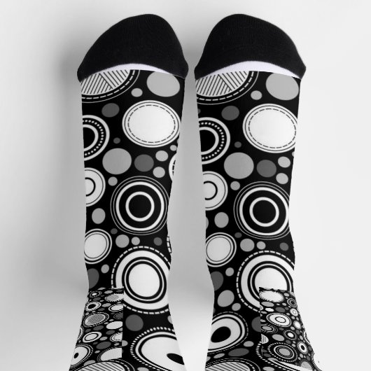 Schwarz und Grau Socken (Oben)