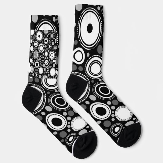 Schwarz und Grau Socken (Rechts)