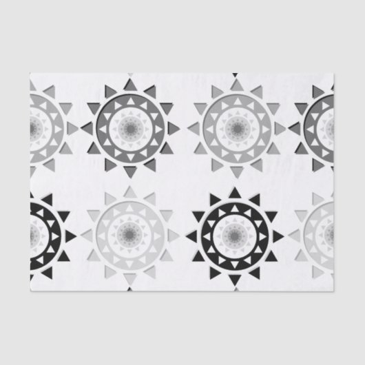 Schwarz und Grau sonnt Seidenpapier (Vorderseite)