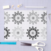 Schwarz und Grau sonnt Seidenpapier (Handwerk)