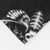 Schwarz und Grau Tote Kopf Hawk Moth Skull Gothic Fleecedecke (Ecke)