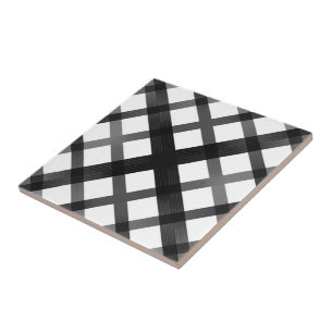 Schwarz und Grau verblassen Ombre Crisscross X Mus Fliese