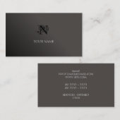 Schwarz und Grau Visitenkarte (Vorne/Hinten)