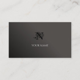 Schwarz und Grau Visitenkarte
