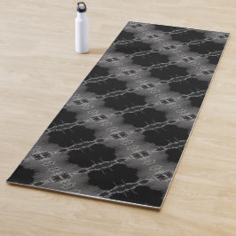 Schwarz und Grau Yogamatte