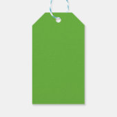 Schwarz und grün abstrakt geschenkanhänger (Rückseite)