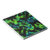 Schwarz und grün abstrakt notizblock (angewinkelt)