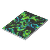 Schwarz und grün abstrakt notizblock (Rotiert)