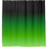 Schwarz und Grün Duschvorhang (Vorderseite)