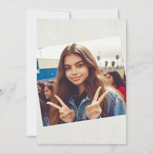 Schwarz und Grün Einladung (Rückseite)