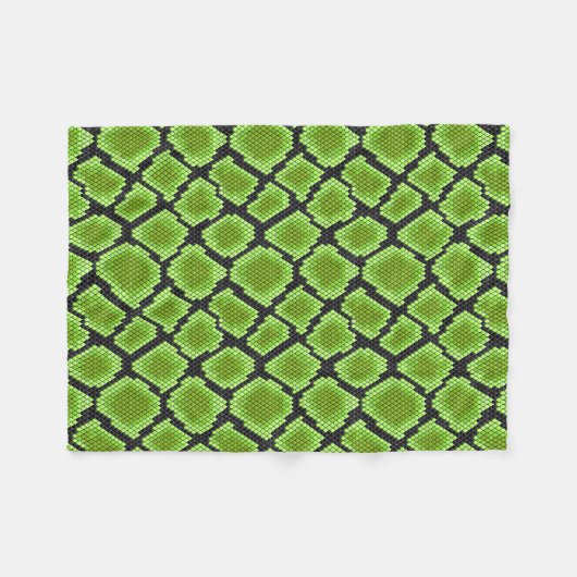 Schwarz und Grün Fleecedecke (Vorderseite (Horizontal))