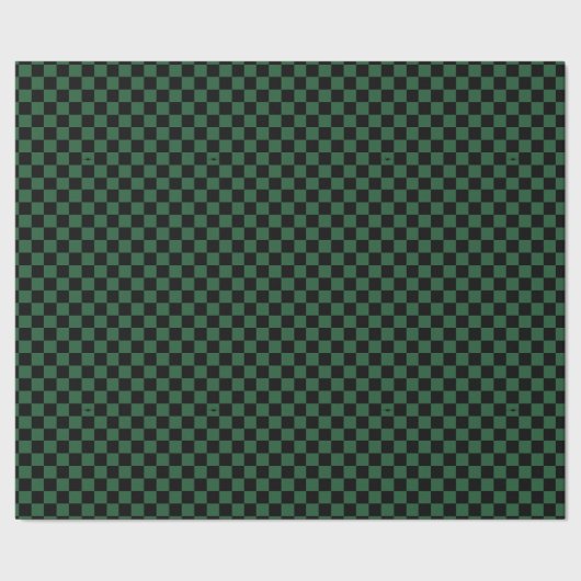 Schwarz und Grün kariert mit F-35 Geschenkpapier (Saum)