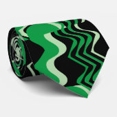 SCHWARZ UND GRÜN KRAWATTE (Gerollt)