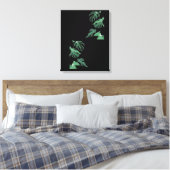 Schwarz und Grün Leinwanddruck (Insitu (Schlafzimmer))