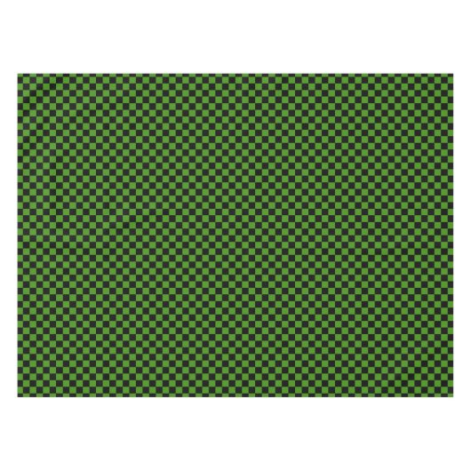 Schwarz und Grün Tischdecke (Vorderseite (Horizontal))