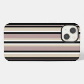 Schwarz und Hellbraun iPhone Hülle (Rückseite (Horizontal))