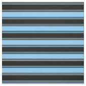 Schwarz und helles Himmelblau gestreift/geflochten Stoff (Muster)