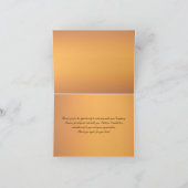 Schwarz und IMITAT Kupfer Peony Danke Karte (Innenseite)