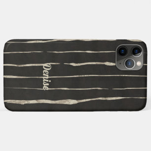 Schwarz und Imitate Gold gestreift Case-Mate iPhone Hülle