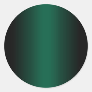 Schwarz und Jäger Grün glänzend Blank Runder Aufkleber