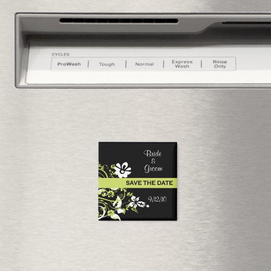 Schwarz und Kalkgrün speichern Datumsmagnete Magnet (In Situ (Geschirrspüler))