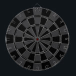 Schwarz und Karkohle grau Dartscheibe<br><div class="desc">Grau-Dart-Tafel mit schwarzem und karkohlefarbenem Hintergrund</div>