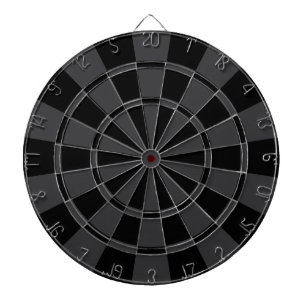 Schwarz und Karkohle grau Dartscheibe