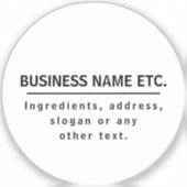 Schwarz und klar, vielseitig transparent aufkleber (Vorderseite)