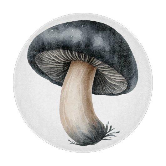 SCHWARZ- UND KREBSFALLMUSHROOM SCHNEIDEBRETT (Vorderseite)