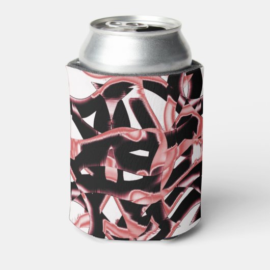 Schwarz- und Lachsschrott, vernichtete Bänder auf Dosenkühler (Kanne Rückseite)