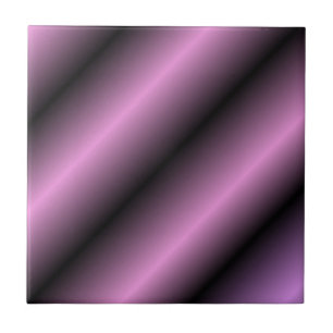 Schwarz und Lavendelstreifen Fliese