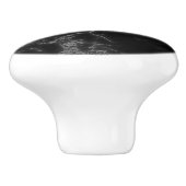 Schwarz und leicht grau keramikknauf (Seitenansicht)