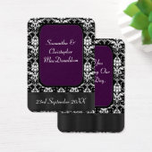 Schwarz und lila Gastgeschenk Hochzeit danke (Schreibtisch)