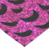 Schwarz und Lila Glitzer Tierische Druckmuster Kurzer Tischläufer (Ecke)